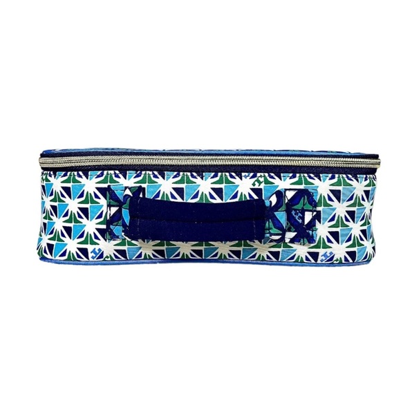 TORY BURCH X NEIMAN MARCUS X TARGET Blue Kaleidoscope Lunch Box Bag - Picture 7 of 16